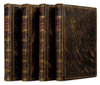 CERVANTES SAAVEDRA, MIGUEL DE.  El Ingenioso Hidalgo Don Quixote de la Mancha . . . Nueva Edición.  4 vols.  1780